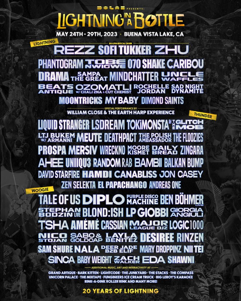 20 Years of Lightning – Do LaB Announces Lineup for Lightning in a Bottle 2023