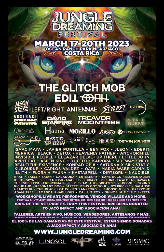 COSTA RICA’S JUNGLE DREAMING FESTIVAL SHARES MASSIVE PHASE II LINEUP
