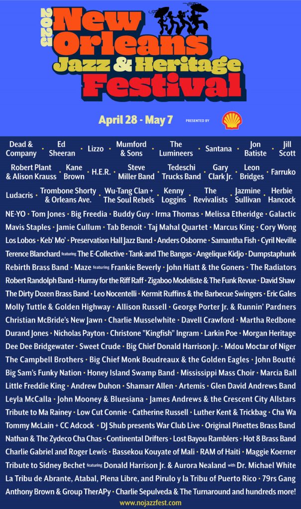 2023 Jazz Fest Music Lineup Announced!