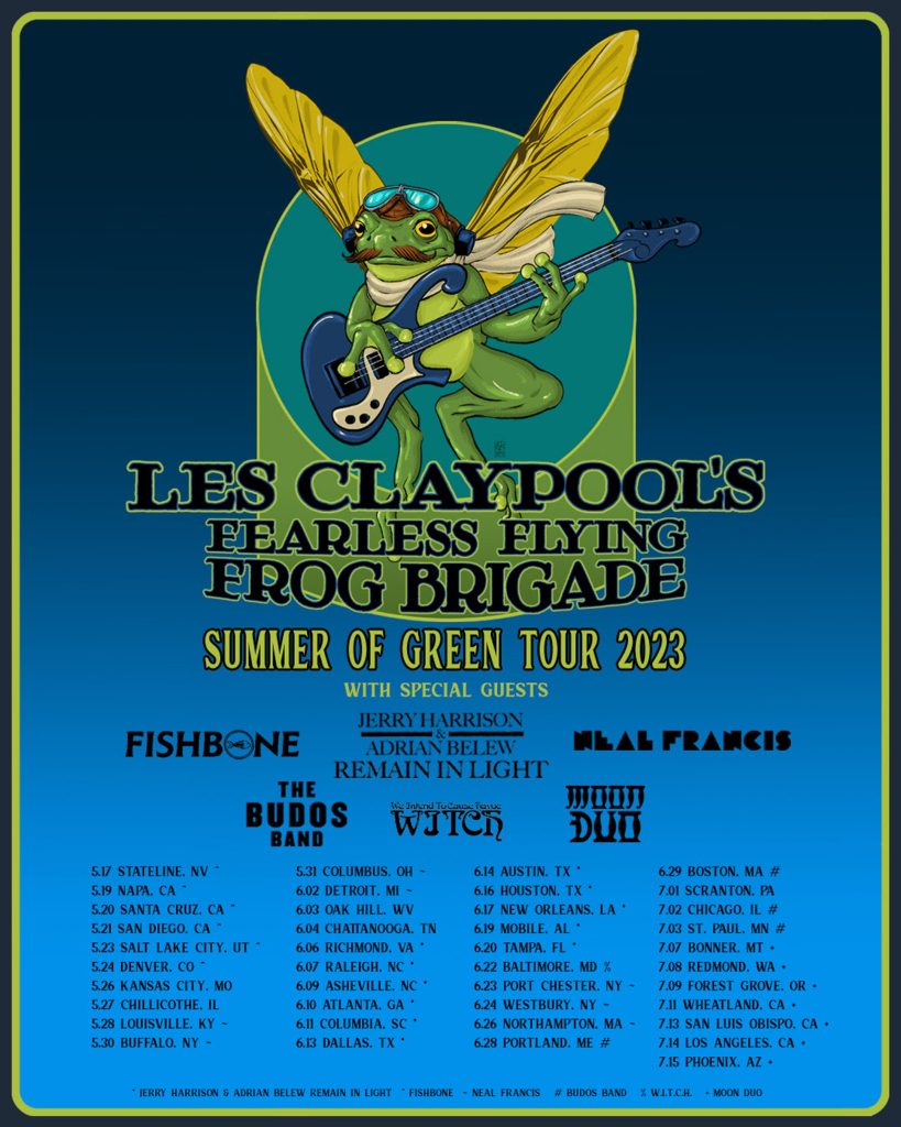 Les Claypool’s Frog Brigade To Reunite After 20 Years w/ 41-Date Tour