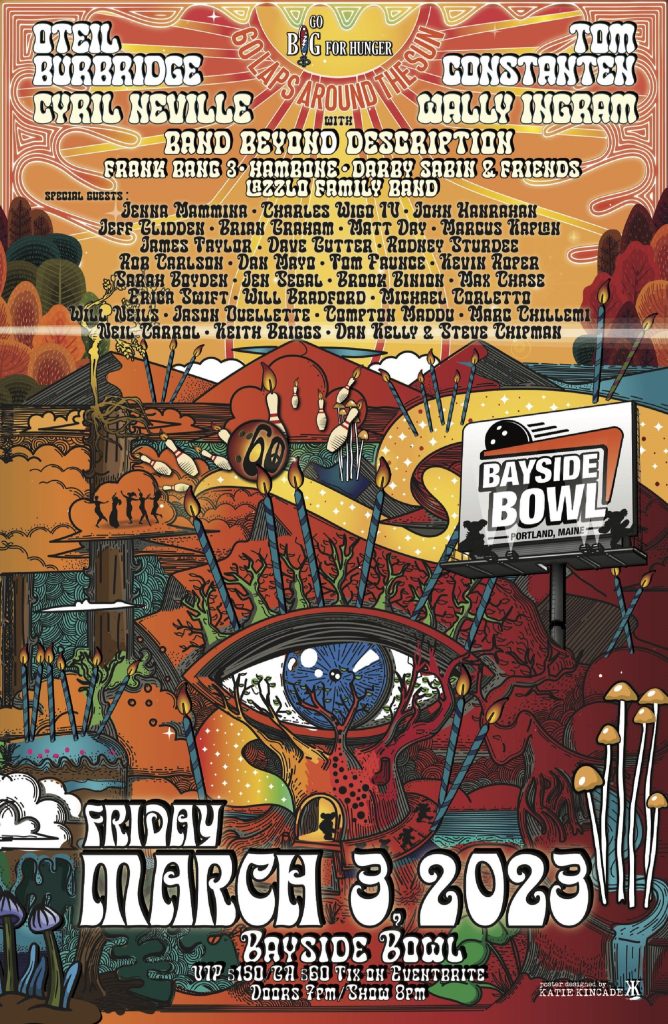 GoBigForHunger JAM w/ Oteil Burbridge, Cyril Neville, Kimock, Tom Constanten + mbrs of moe & more!