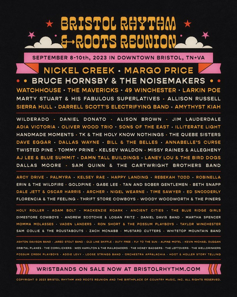 Bristol Rhythm & Roots Reunion 2023 Full Lineup Announced