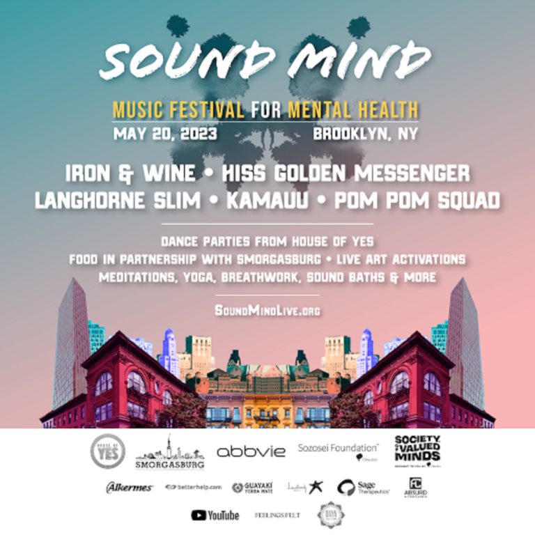 SOUND MIND MUSIC FESTIVAL FOR MENTAL HEALTH RETURNS TO BROOKLYN ON SATURDAY, MAY 20TH