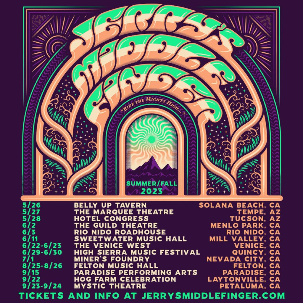 Jerry’s Middle Finger ascends into summer: Announcing summer/fall 2023 tour dates