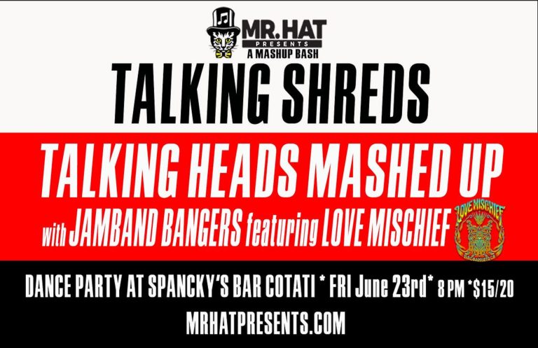 TALKING SHREDS – A TALKING HEADS Mashup Bash @ Spancky’s in Cotati, CA
