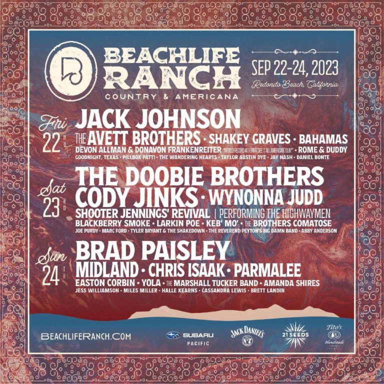BeachLife Ranch Releases Single Day Tickets; Performances from Jack Johnson, Brad Paisley, The Doobie Brothers and more