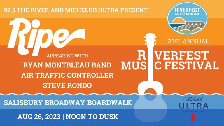 Ripe to Headline 92.5 the River’s 21st Annual FREE Riverfest at Salisbury Beach