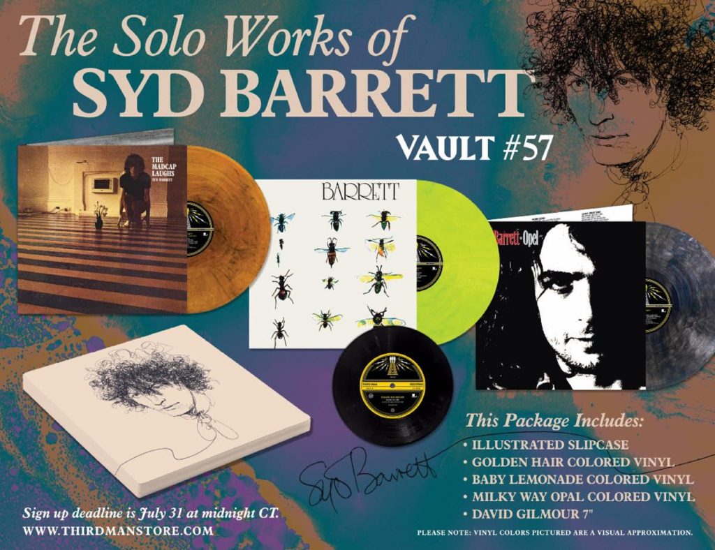 Third Man Records announces Syd Barrett solo albums Vault Package