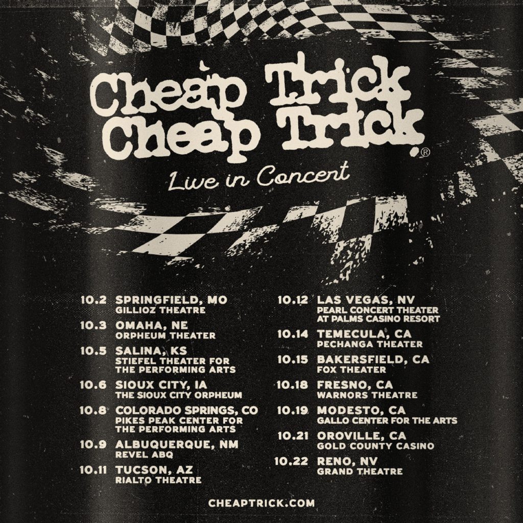 Cheap Trick announces 2023 fall tour dates