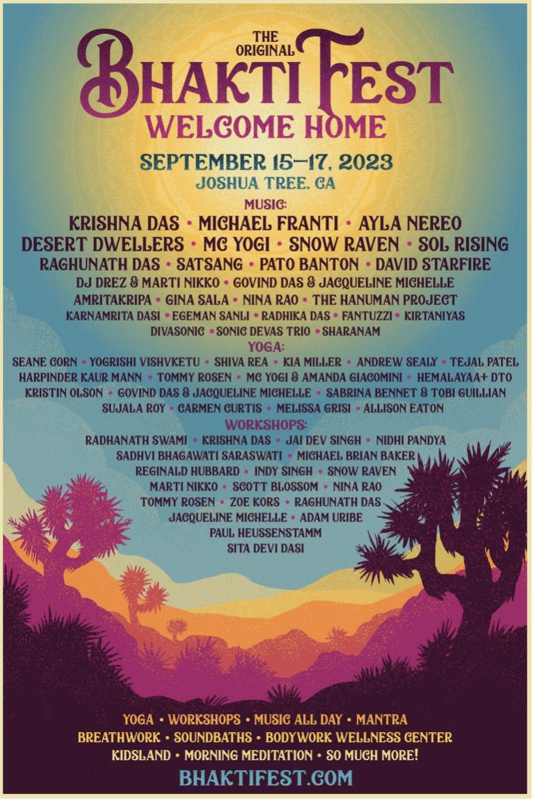 Transformational Festival BHAKTI FEST Returns to Joshua Tree September 15-17
