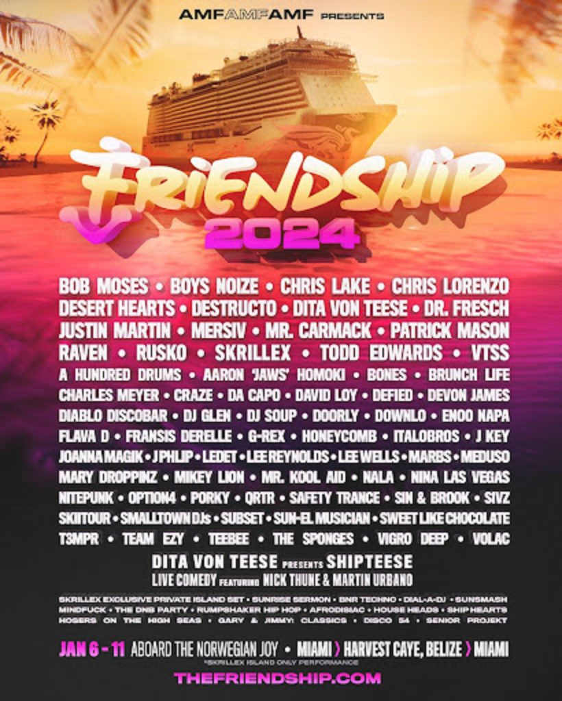 FRIENDSHIP 2024 REVEALS LINEUP