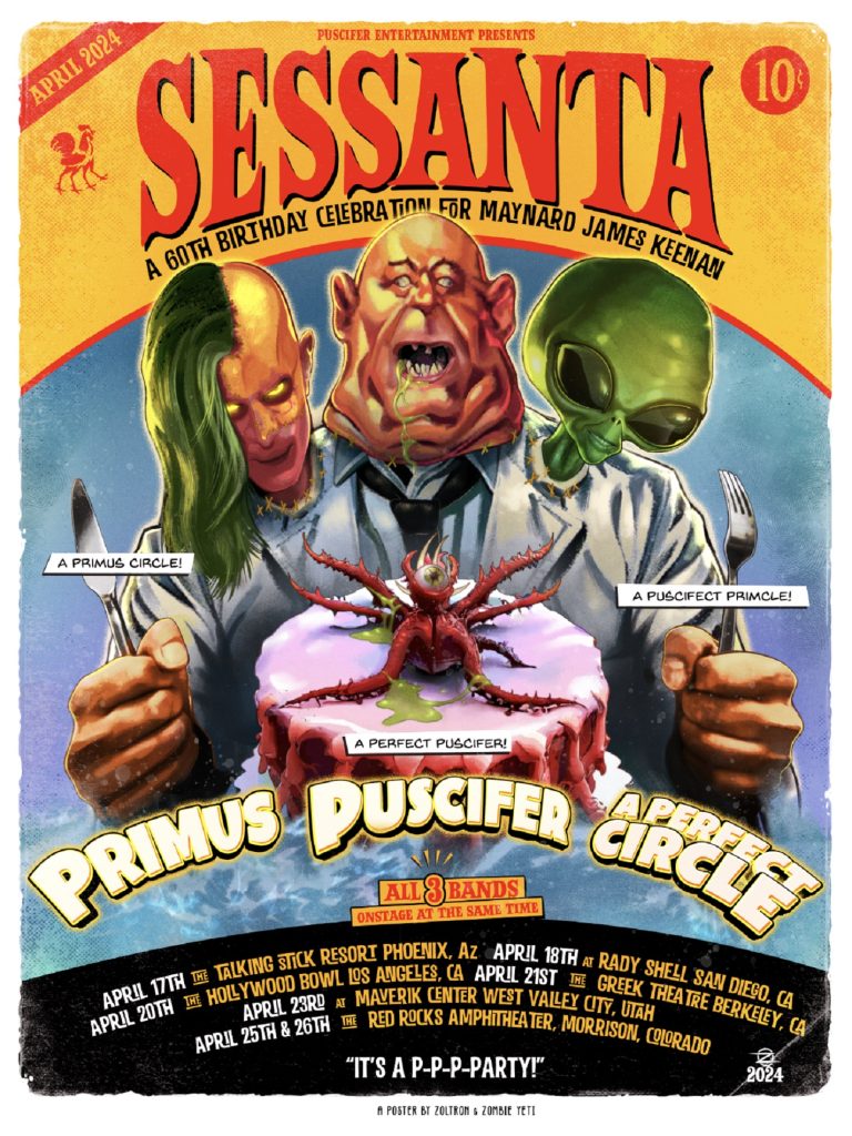 SESSANTA ft. PRIMUS, PUSCIFER, and A PERFECT CIRCLE live