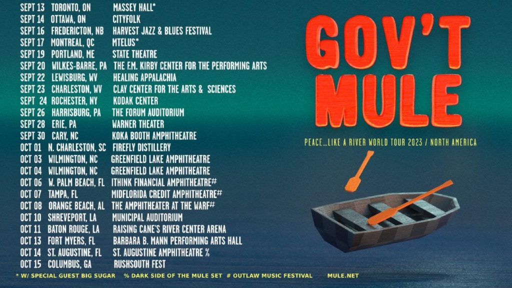 Gov’t Mule Launches Peace…Like A River World Tour in North America Tonight