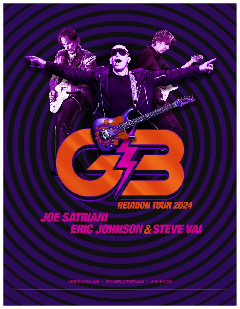JOE SATRIANI, ERIC JOHNSON & STEVE VAI Join to Celebrate Original 1996 G3 Line-Up