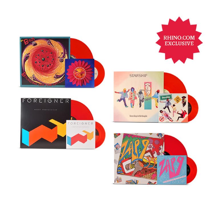 Rhino's 45th Anniversary Red Vinyl Series Continues with Foreigner, B-52s, Zapp, Starship & More