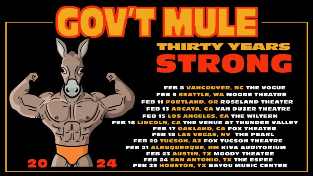 Gov’t Mule Announces 30 Years Strong Tour for February 2024