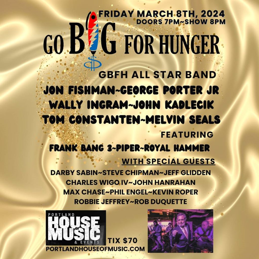 Go Big For Hunger Jam 2024: Jon Fishman, George Porter Jr., Melvin Seals, John Kadlicek and many more!