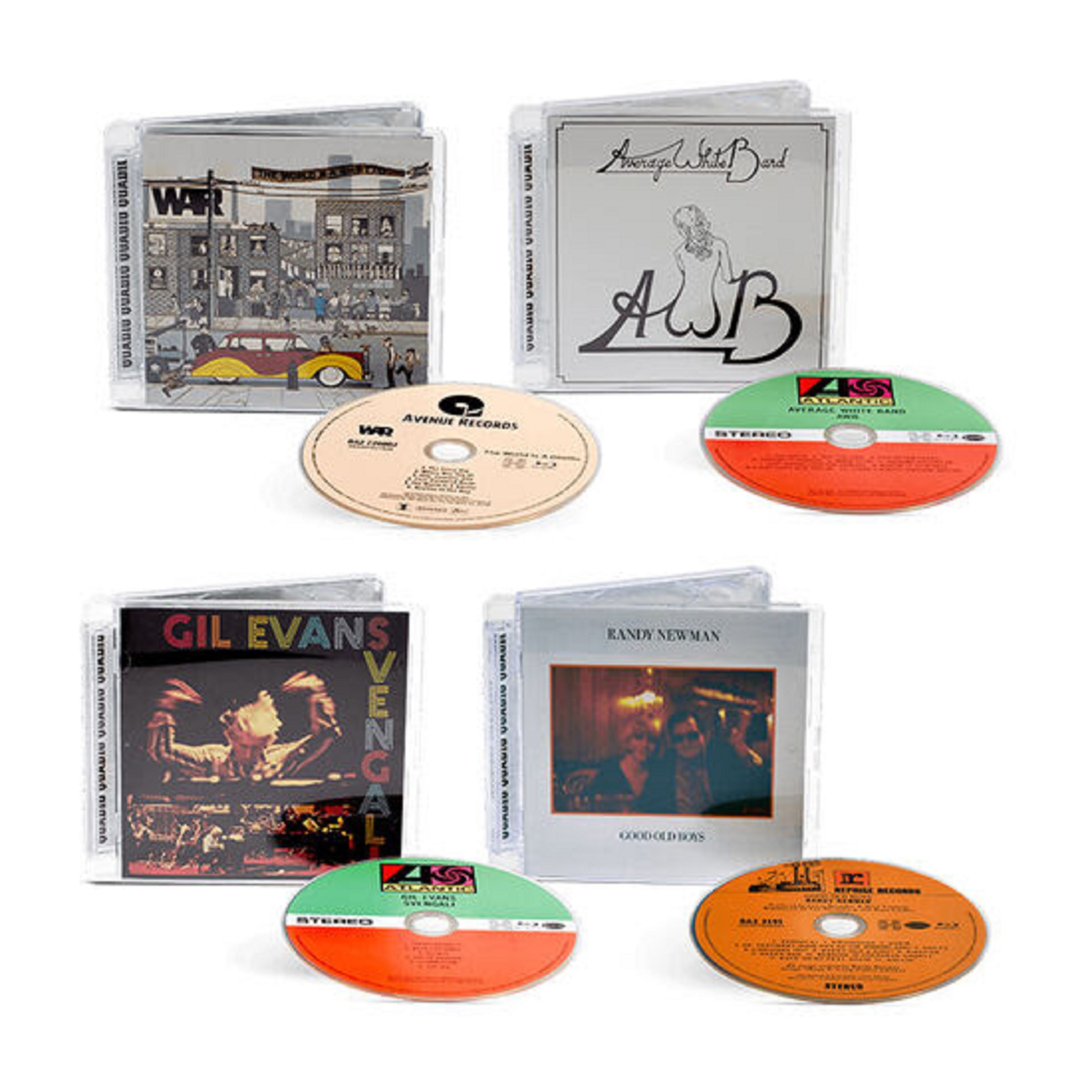Rhino Releases Quadraphonic Versions Of Average White Band, Gil Evans, Randy Newman and WAR Classics
