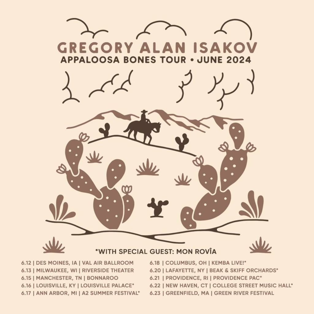 Gregory Alan Isakov extends 2024 "Appaloosa Bones" headline tour, new collaboration with Noah Kahan out now