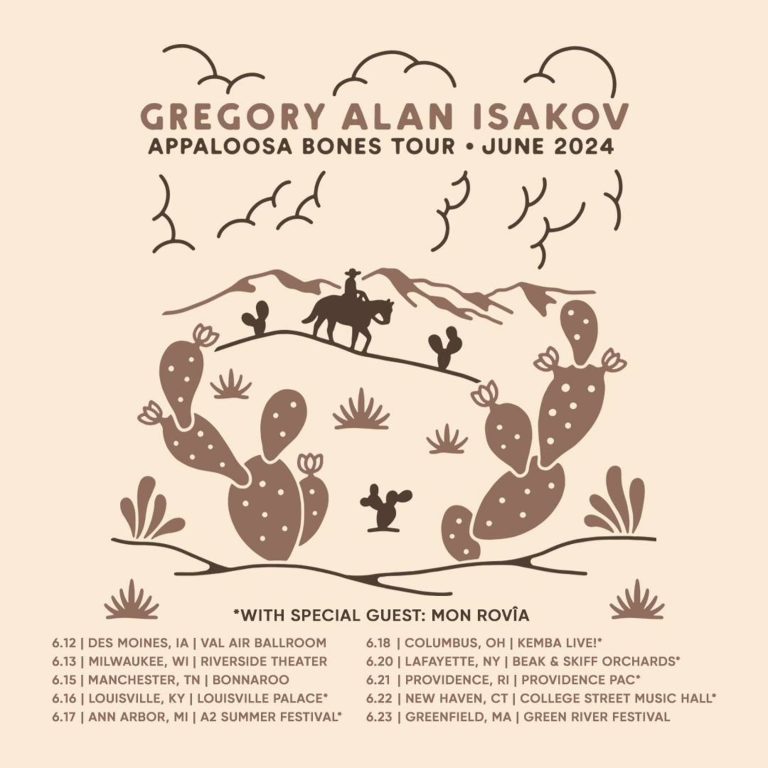 Gregory Alan Isakov extends 2024 "Appaloosa Bones" headline tour, new collaboration with Noah Kahan out now