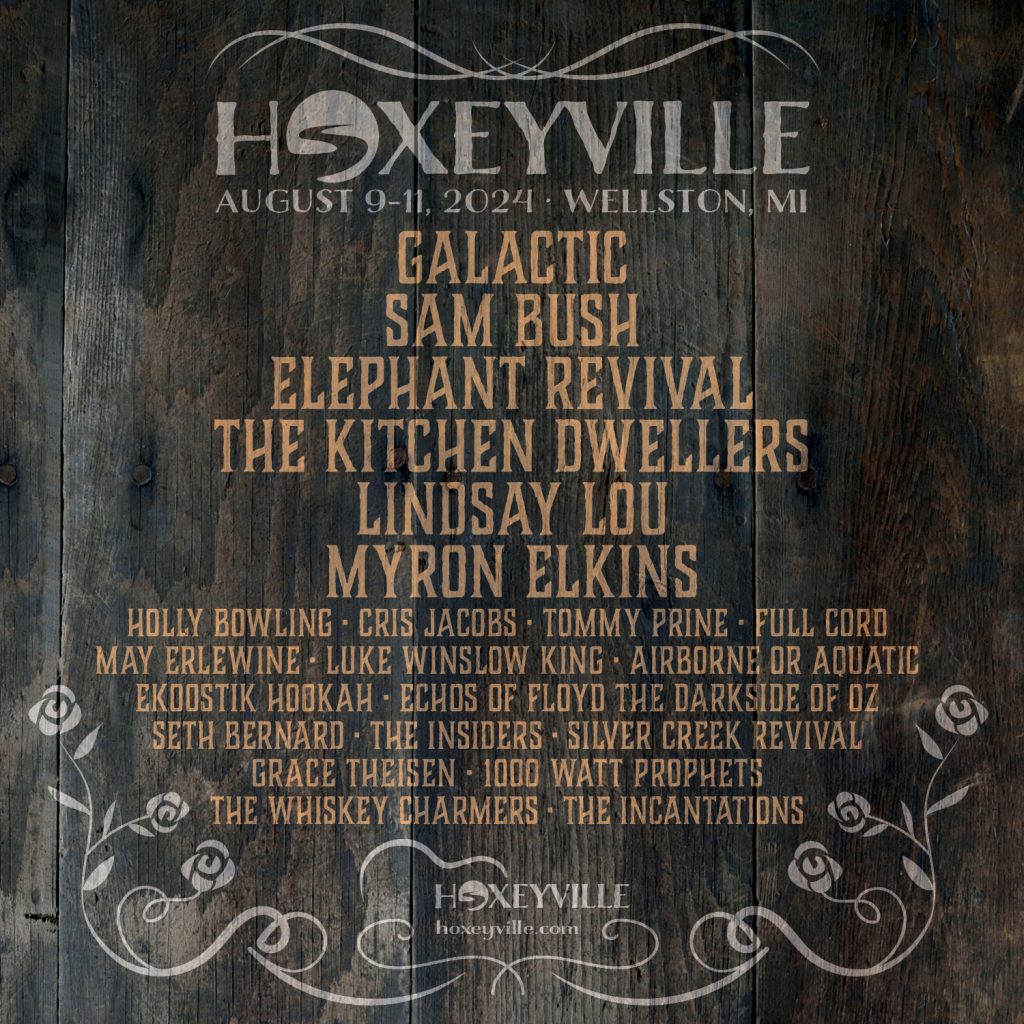 Hoxeyville Music Festival Announces Lineup for 22nd Event Held Aug. 9 – 11 in Wellston, MI