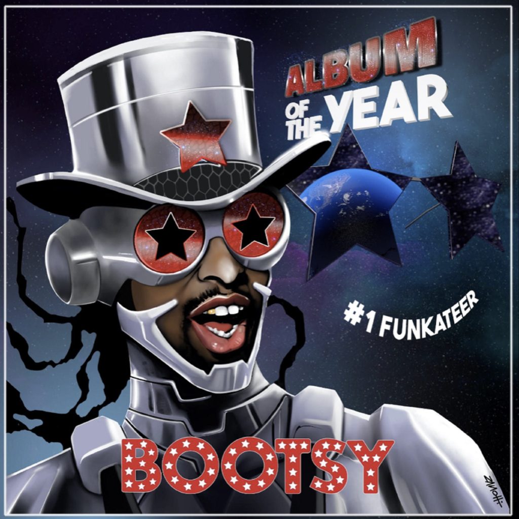 BOOTSY COLLINS ANNOUNCES NEW ALBUM ALBUM OF THE YEAR #1 FUNKATEER