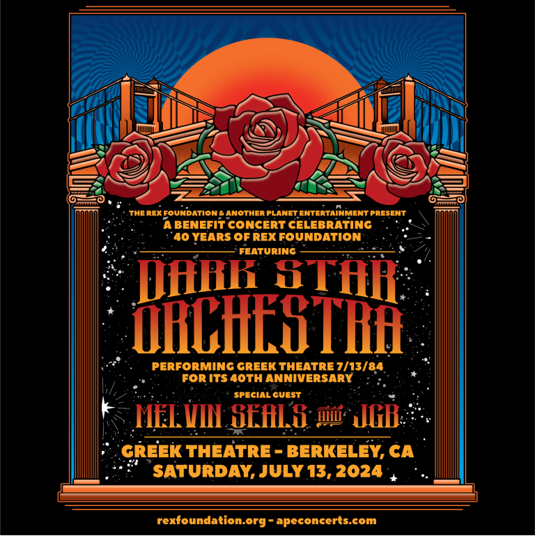 Celebrate Rex's 40th Anniversary at The Greek Theatre with Dark Star Orchestra, Melvin Seals and JGB!