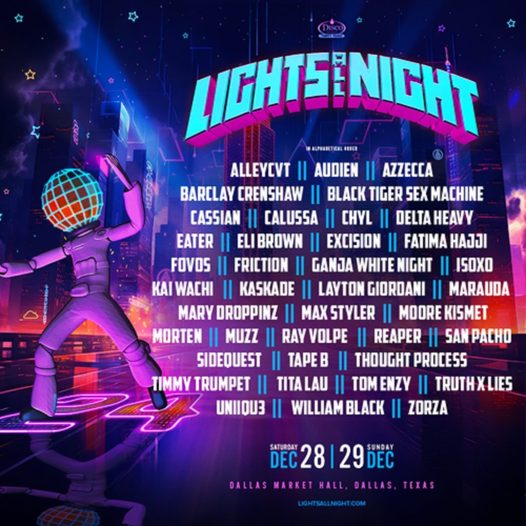 Lights All Night Festival Announces 2024 Lineup