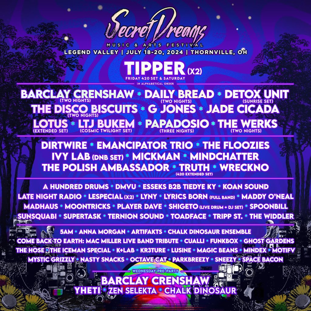 SECRET DREAMS MUSIC AND ARTS FESTIVAL 2024 – A Bold Community of Dreamers, Jammers, Bass Fiends, Artists, and Creatives Gather for an Unforgettable Experience