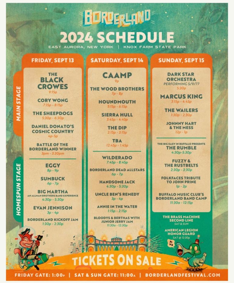 Borderland Festival Announces 2024 DAILY SCHEDULE