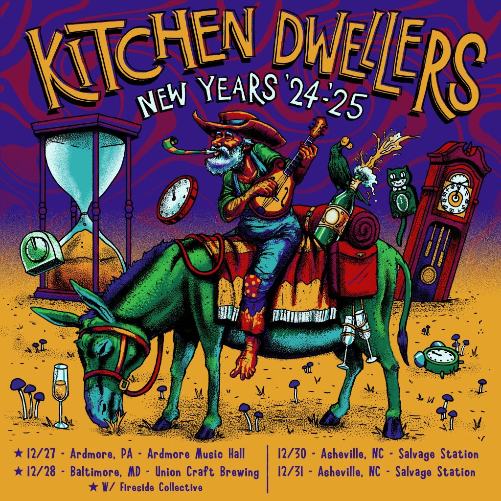 KITCHEN DWELLERS ANNOUNCE FOUR NIGHT 2024-25 NEW YEARS RUN FEATURING THE FINAL SHOWS AT SALVAGE STATION IN ASHEVILLE, NC
