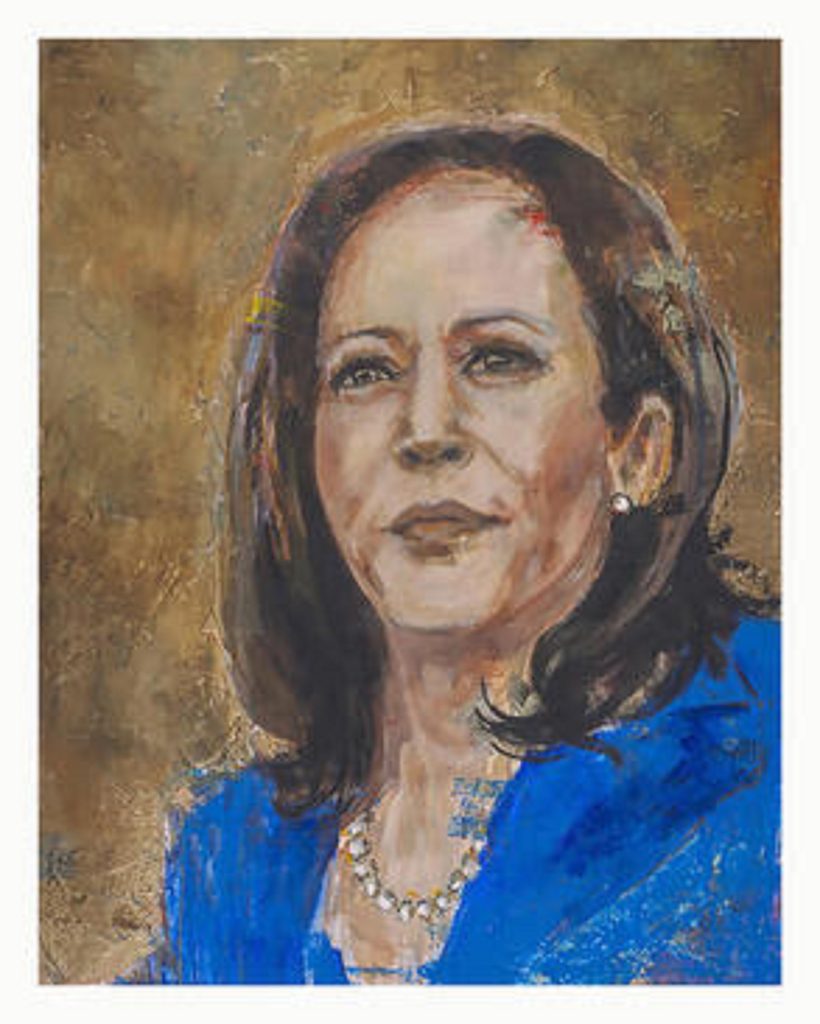 Joan Baez releases limited-edition prints of "Kamala Harris: Change Gonna Come" portrait; on-sale now