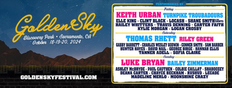 GoldenSky Country Music Festival Daily Music Schedule Announced
