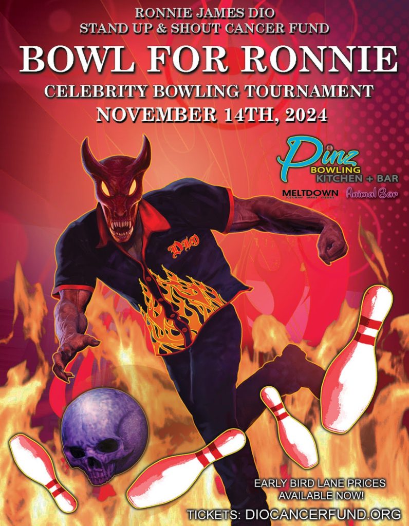 Celebrity Bowlers Lining Up for Annual "Bowl for Ronnie" Fund-Raiser on November 14 for Ronnie James Dio Stand Up and Shout Cancer Fund