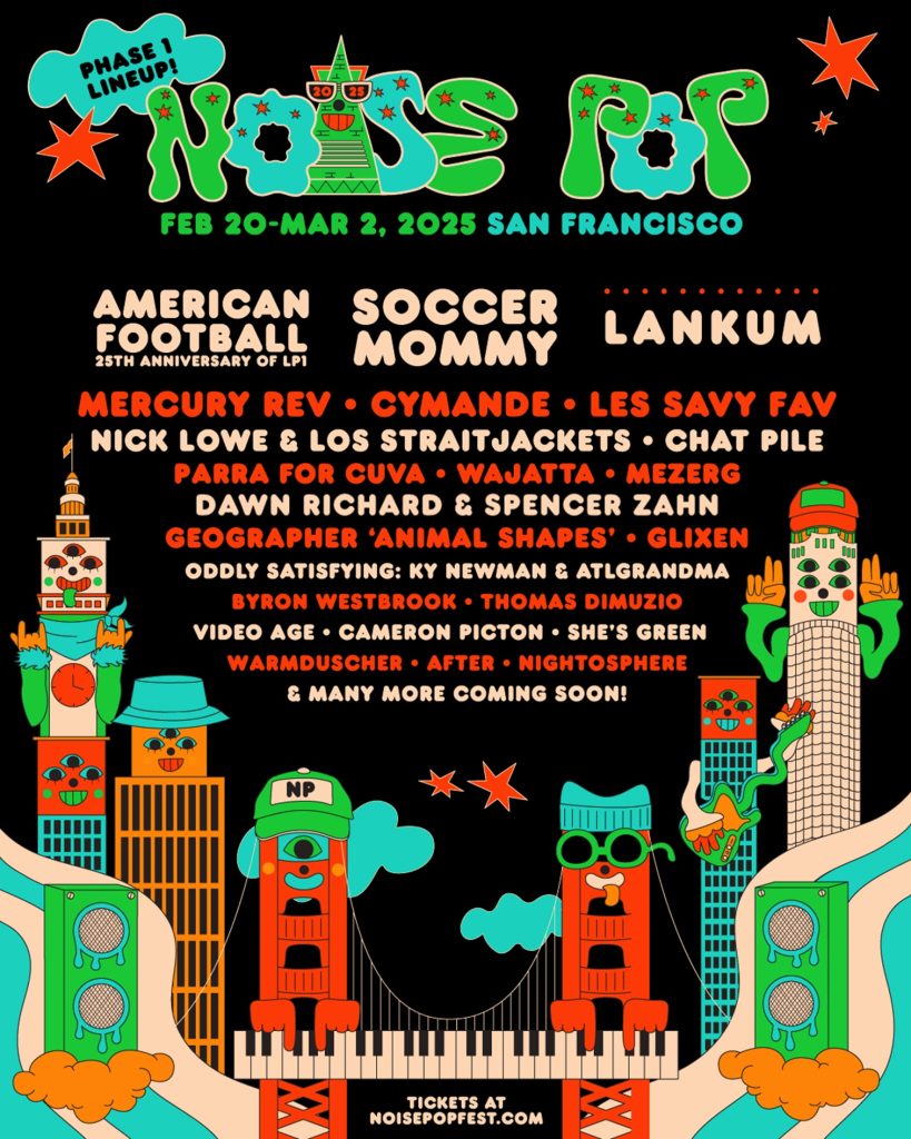 NOISE POP FESTIVAL ANNOUNCES 2025 MUSIC LINEUP