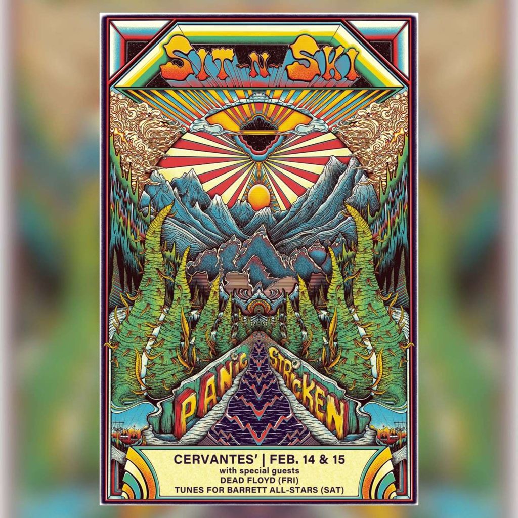 Get Ready to Sit ‘n’ Ski with Panic Stricken at Cervantes’ Masterpiece Ballroom!