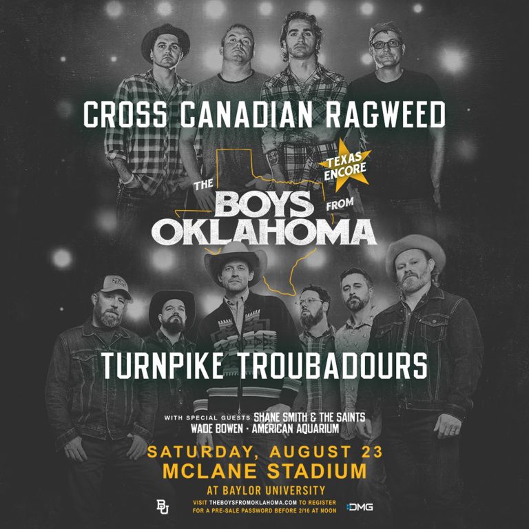Cross Canadian Ragweed Announces New Stadium Show with Turnpike Troubadours at Baylor University