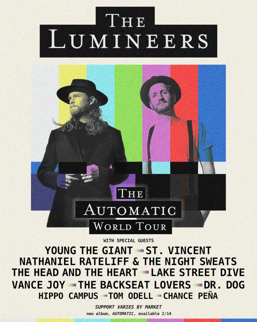 The Lumineers announce North American dates of the Automatic World Tour