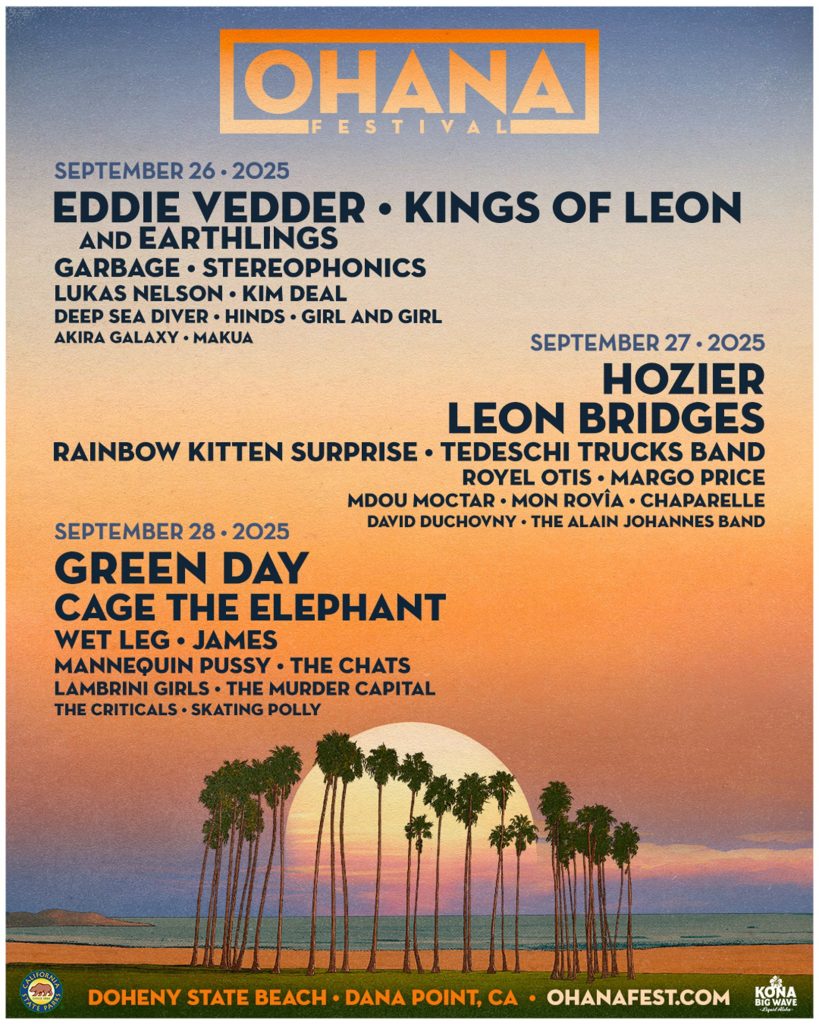 Ohana Festival 2025 Brings Three Days of Iconic Performances to Doheny State Beach