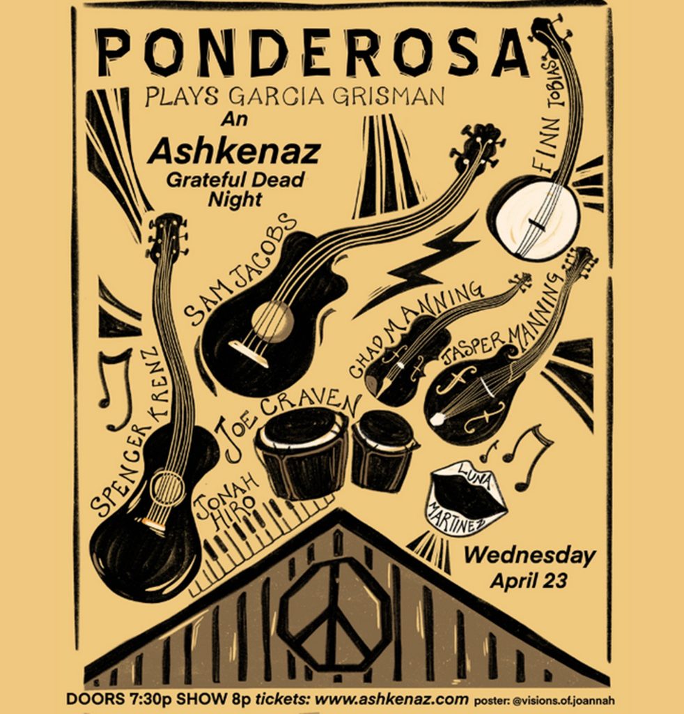 Grateful Dead Night Returns to Ashkenaz: Ponderosa Plays Garcia Grisman