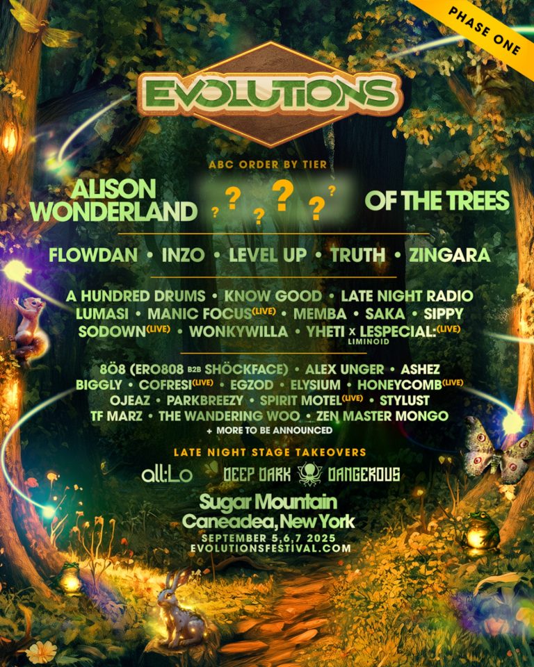 EVOLUTIONS FESTIVAL RETURNS SEPTEMBER 5, 6 & 7, 2025 WITH STELLAR LINE UP AND NEW LOCATION