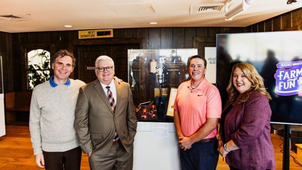 Radio Bristol, WCYB unveil "Farm and Fun Time" artifact in new partnership announcement