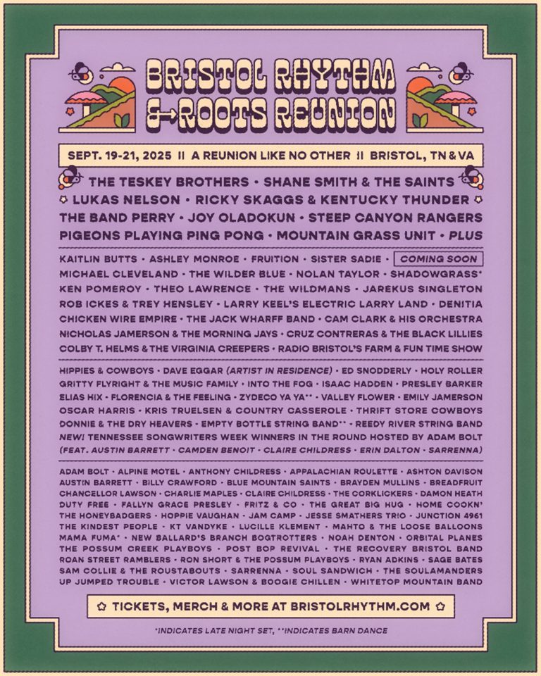 2025 Bristol Rhythm & Roots Reunion Lineup Announced