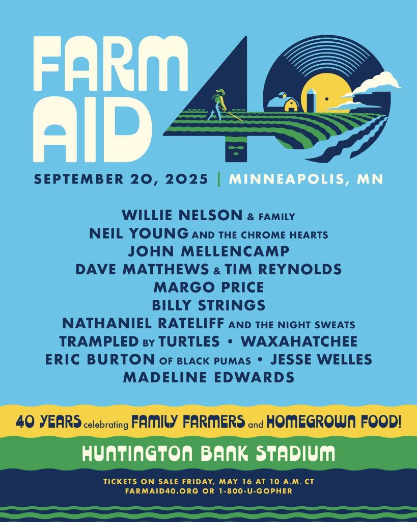 Farm Aid Celebrates 40 Years with Star‑Studded Benefit Concert in Minneapolis