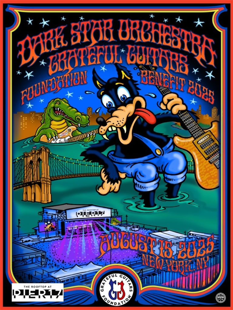 Dark Star Orchestra to headline Grateful Guitars Foundation Benefit at The Rooftop at Pier 17, August 15 in New York City
