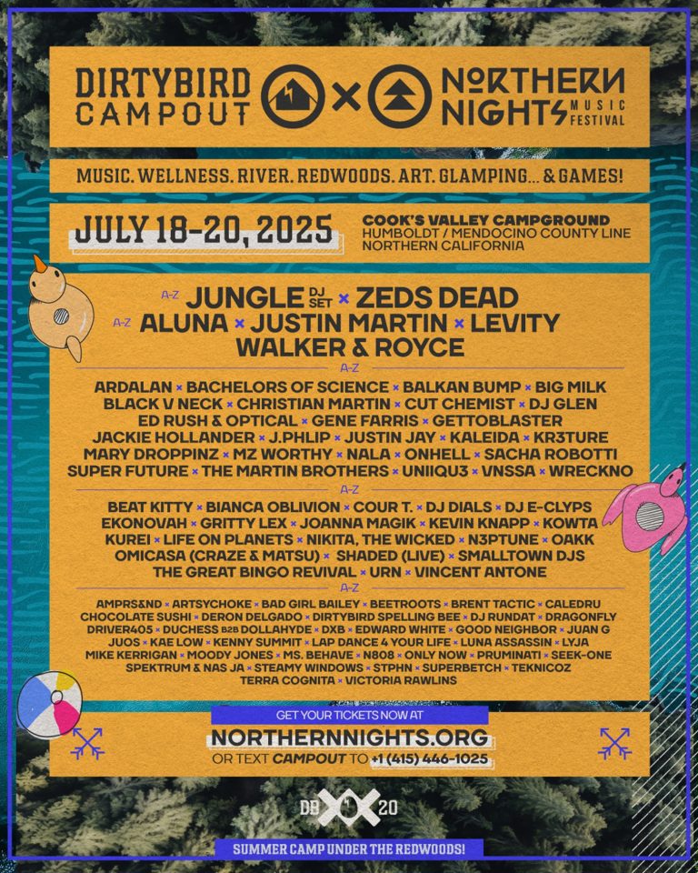 Dirtybird Campout x Northern Nights Music Festival Announces Games Programming, Wellness Activities, and VIP Experience for 2025 Edition