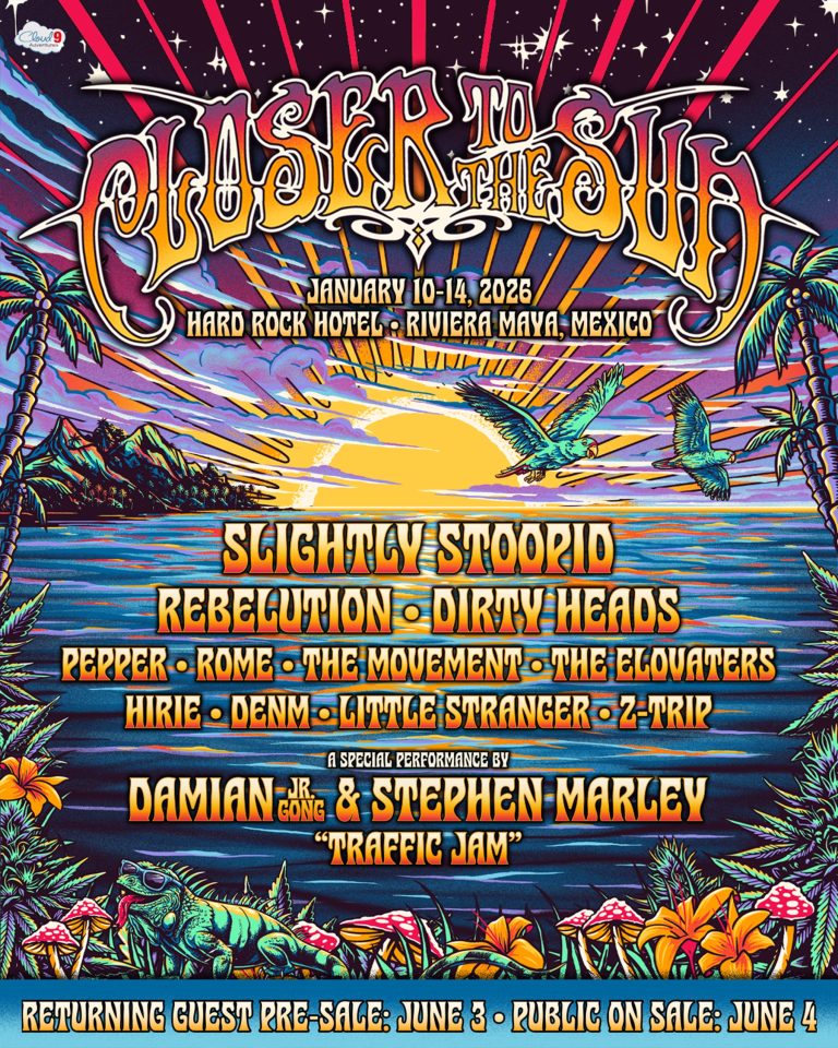 Slightly Stoopid announces 11th annual Closer To The Sun all-inclusive concert vacation in Mexico