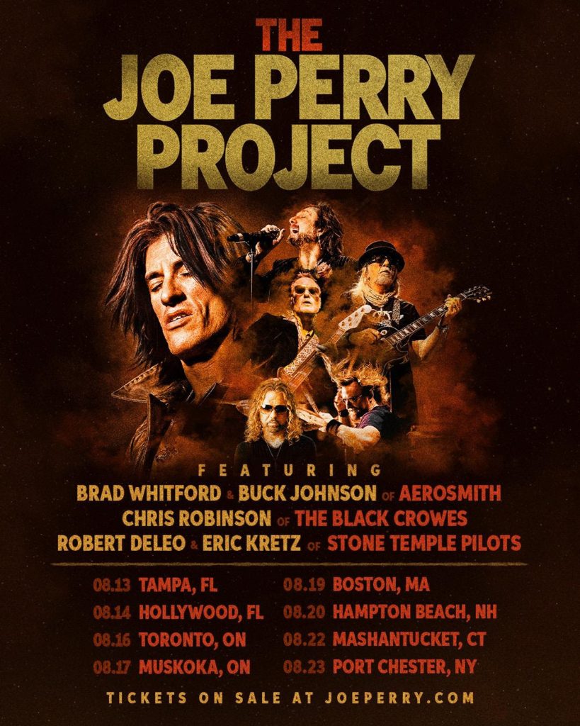 JOE PERRY Returns To Road With The Joe Perry Project Shows; Perry’s Band To Include Brad Whitford, Chris Robinson, Buck Johnson, Robert Deleo And Eric Kretz