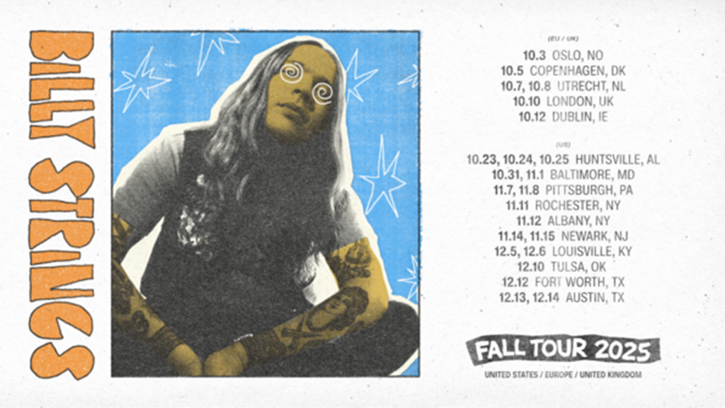 Billy Strings confirms 2025 fall headline tour