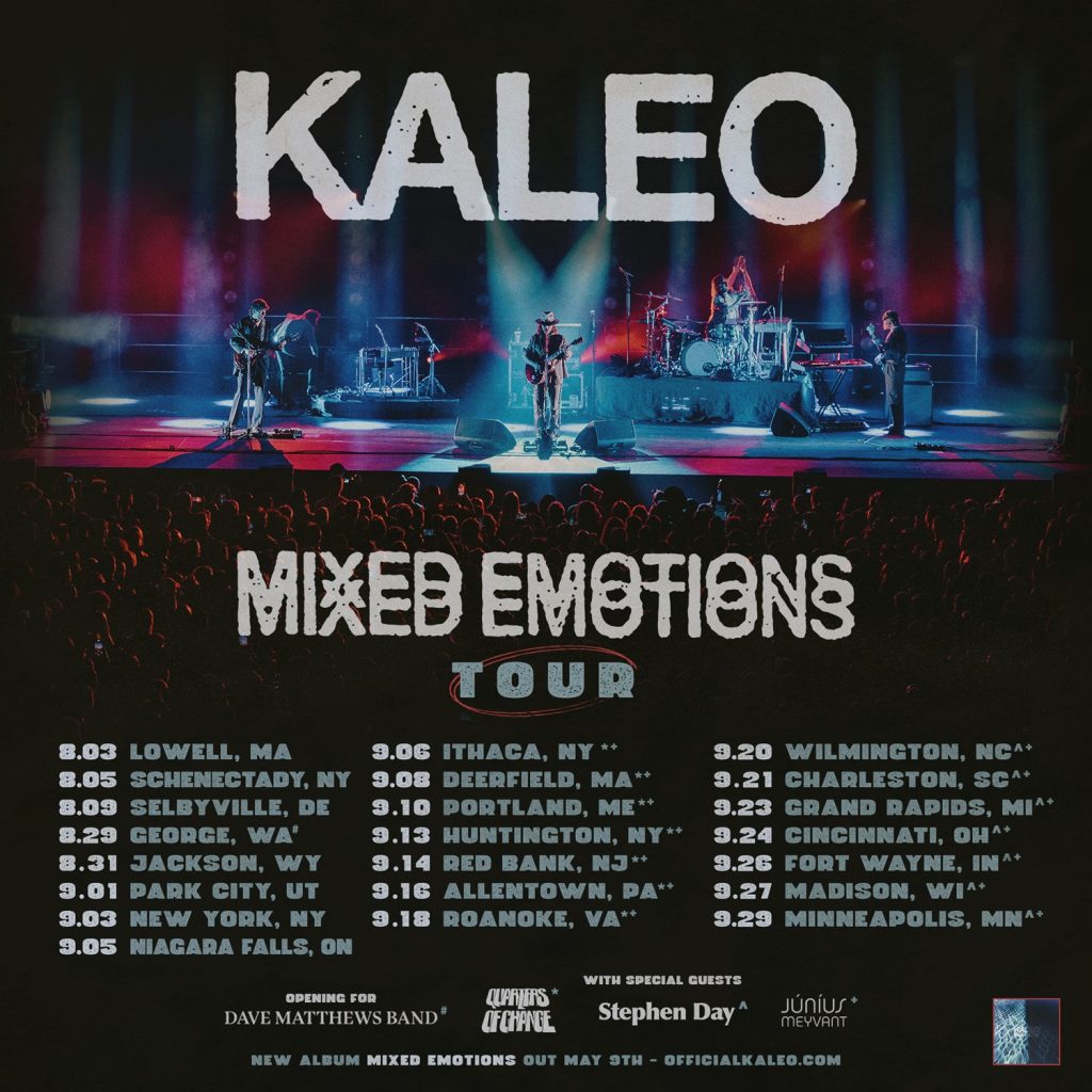 KALEO Add More Dates to 2025 MIXED EMOTIONS tour